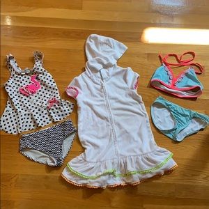 Little Girl’s bathing suit and cover up